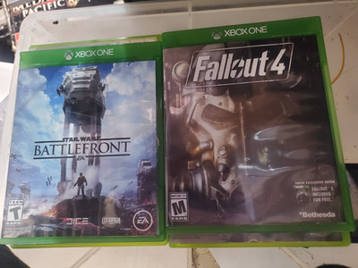 SET OF 2: STAR WARS BATTLEFRONT +FALLOUT 4 (Xbox One) COMPLETE