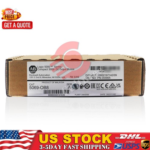New Allen Bradley 5069-OB8/A Compact 5000 DC Output Module AB 5069OB8 ...