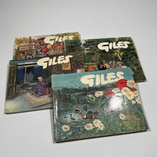 4x Vintage Giles Cartoons Books, 1970s - No. 25, 26, 33, 34