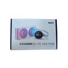NZXT Kraken Elite 240 RGB AIO CPU Liquid Cooler LCD Display White 240mm
