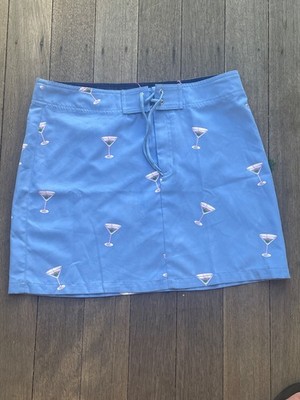 Bermuda Styles Women's skirt Size 8 Martini design Light blue