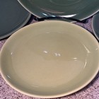 Vntg Universal Pottery Ballerina 1 Chartreuse & 3 Green 6.25" Plates 1 Green 7.5 — photo 4
