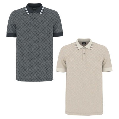 JOOP! Mens Polo Shirt, All Over Print - Jessino, Cotton