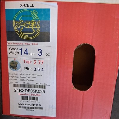 Roto Grip X-Cell 1ST QUALITY bowling ball 14 LB. NEW IN BOX! #035