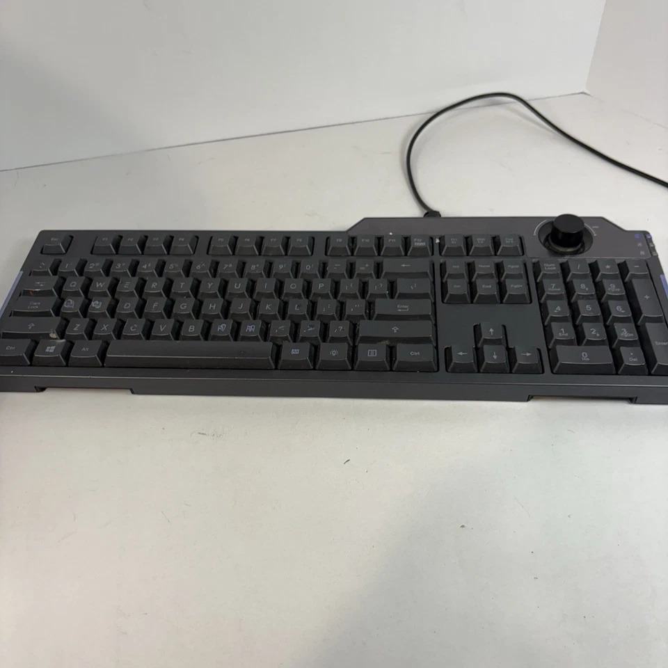 Asus Wired Gaming USB Keyboard G01KB Volume Knob Backlit Keys Black Used - Image 2 of 4