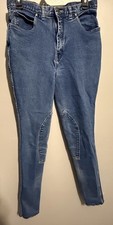  🌟HAC TAC🌟 BRITISH VINTAGE DENIM JODPHURS HIGH RISE SZ 14 UK 18 