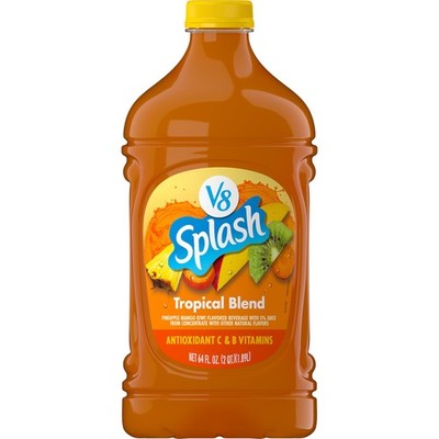 V8 Splash Tropical Blend Flavored Juice 64 Fl Oz (Pack of 1),