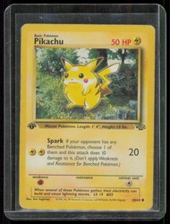 Pokemon TCG Jungle Pikachu 60/64 1st Edition