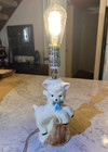 Vintage Ceramic Lamb Lamp Rewired Original Hardware Included Works Animal MCM — photo 2