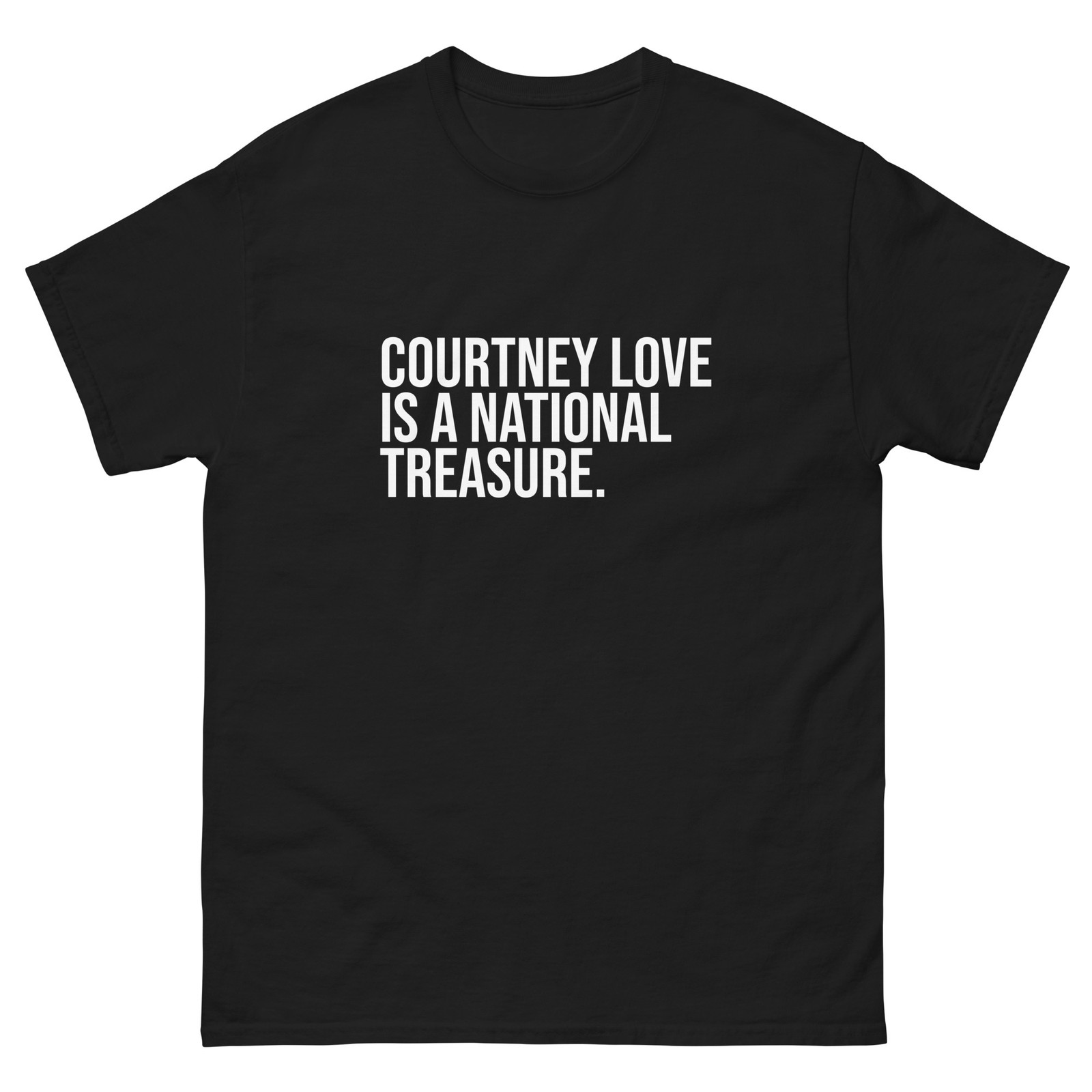 Courtney Love Is A National Treasure Hole Fan black tee shirt t-shirt