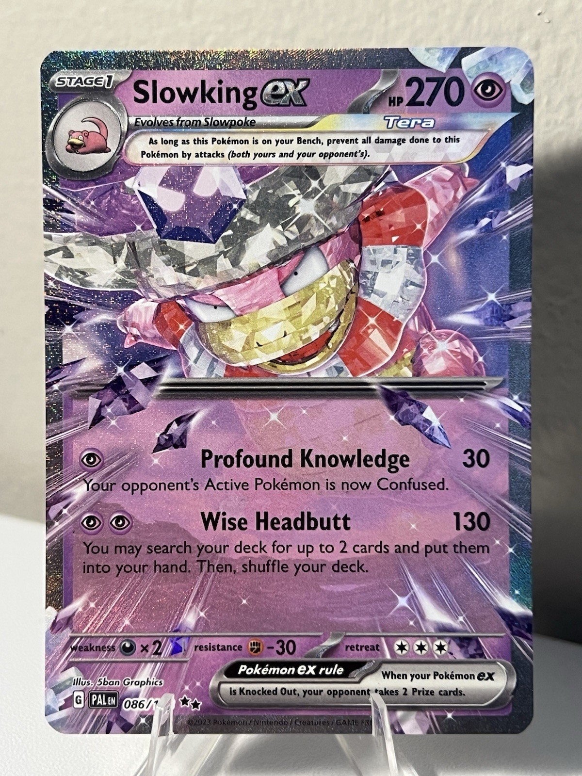 Slowking ex 086/193 Sv02: Paldea Evolved Holo Double Rare Pokemon TCG