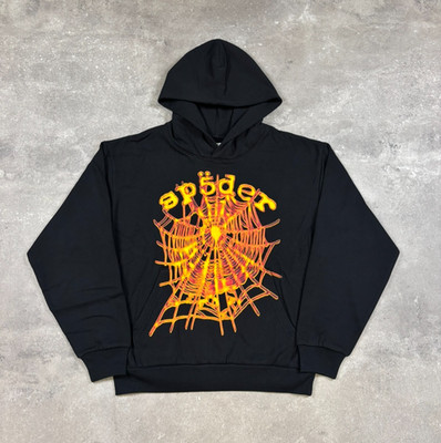 Sp5der OG Web V2 Hoodie Black Spider Web Graphic Pullover