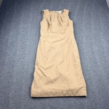 Banana Republic Women's Size 0 Wool Blend Sleeveless Sheath Dress Tan Brown