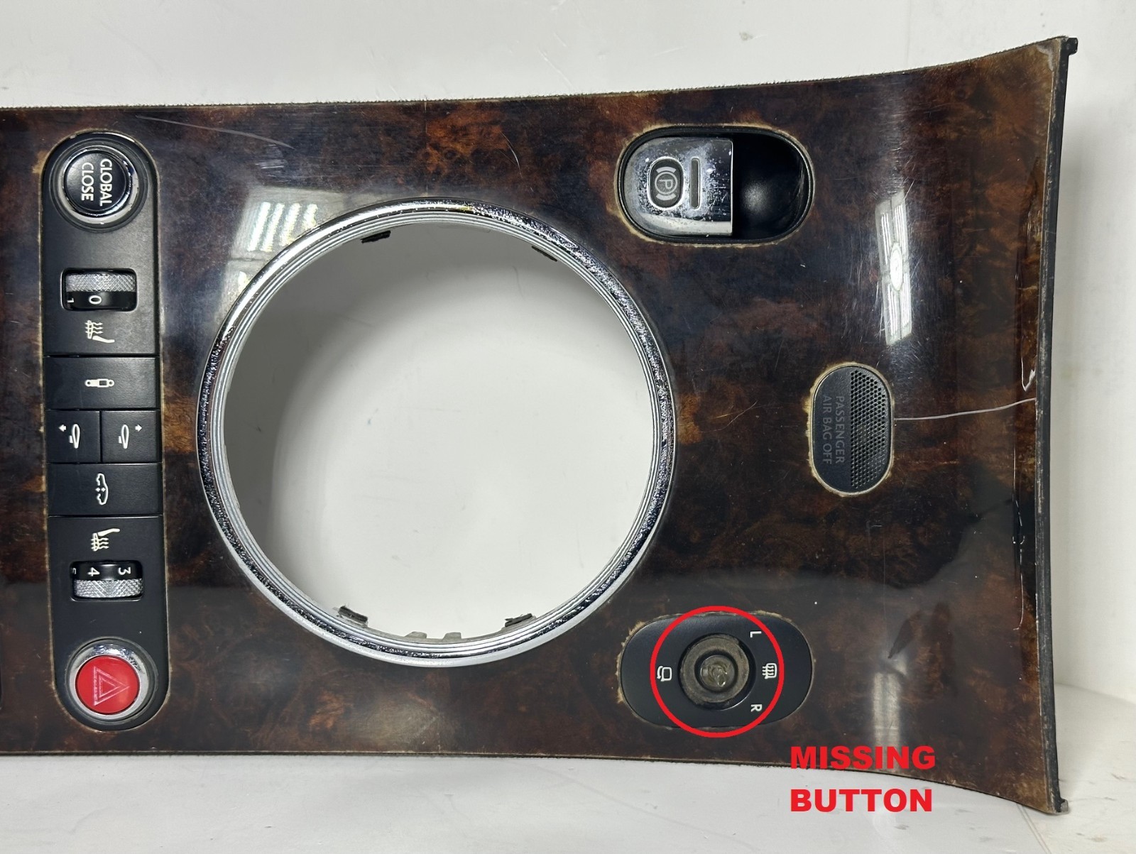 2006-2016 BENTLEY CONTINENTAL CENTER CONSOLE UPPER TRIM PANEL WOOD 3W0863249 OEM