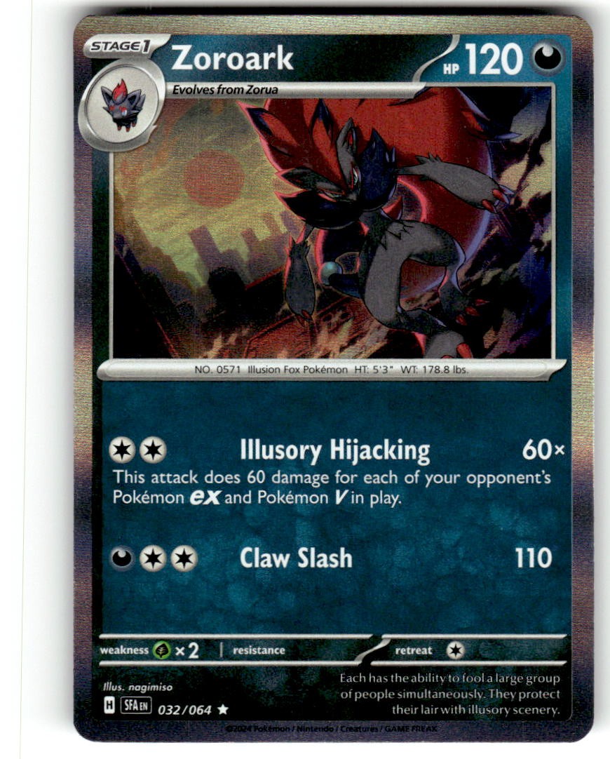 2024 Pokemon SFA Zoroark Holo 032/064