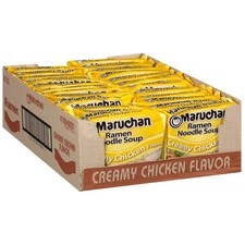 Creamy Chicken Instant Ramen Noodles – 24 Pack (3 Oz Each) Ready in 3 Minutes