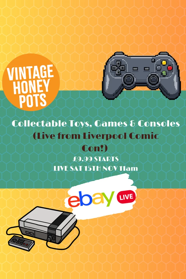 Vintage Collectable Toys & Games Sale £9.99 Starts Sat 15th 11am