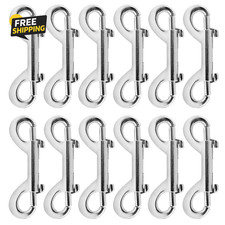 12 Pcs 3.5 Inch Double Ended Bolt Snaps Hook, Zinc Alloy  Hook Clips for Dog