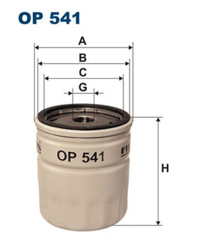 Fits FILTRON OP 541 OIL FILTER