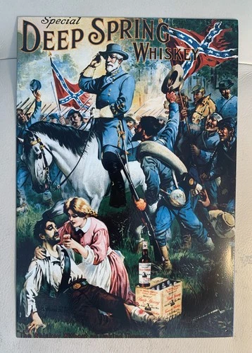 Special Deep Spring Whiskey General Lee Vintage Advertising Metal Sign, 16x11