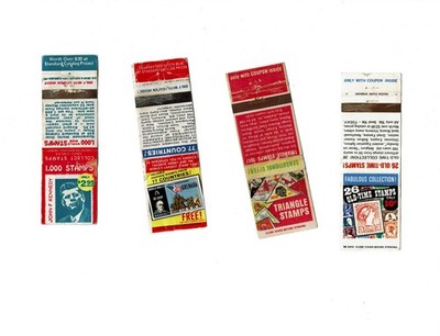 Lot of 7 Postage Stamp Mail in Offer Vintage Matchbook Cover's