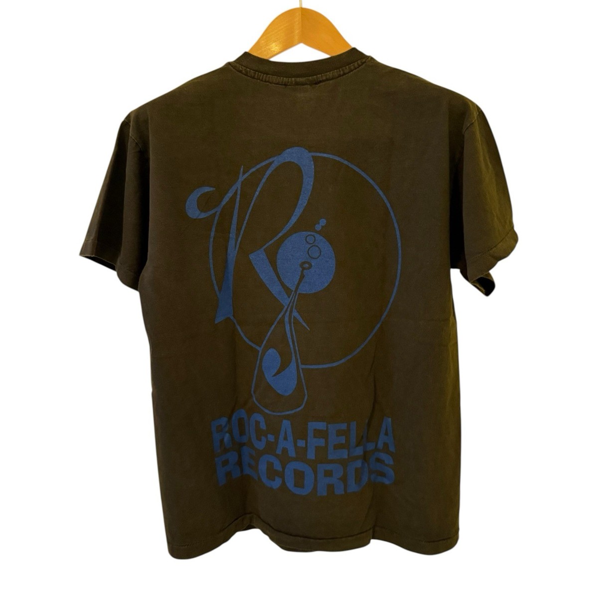 Jay-Z Roc A Fella 90s Hip Hop Rap T-shirt Vintage Reprint Single