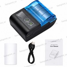 Mini 58mm Thermal Receipt Printer USB/BT Bill Ticket Printer for Retail Stores