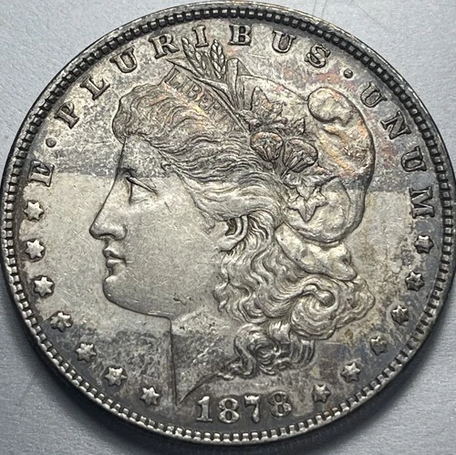 1878 Morgan Silver Dollar Toned XF 7TF