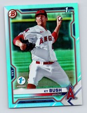 2021 Bowman Draft #BDC-149 Ky Bush Chrome Sky Blue Refractor