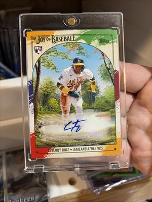 2023 X Bob Ross The Joy of Baseball /99 Esteury Ruiz Rookie RC Auto