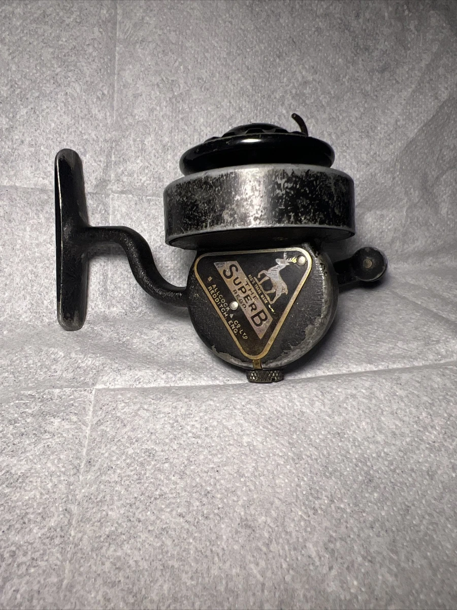 Vieux Moulinet Pêche Allcocks – Manivelle Gauche – Vintage – Carrete Manual