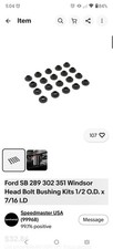 Ford Sb 289 302 351 Windsor Head Bolt Bushing Kits 12 O.d. X 716 I.d