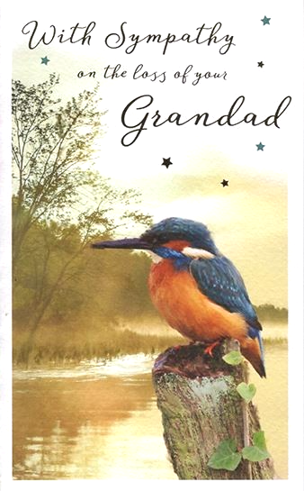 Sympathy Condolence Card GRANDAD. With Sympathy On The Loss of Your Grandad.