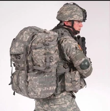 US Army MOLLE II Rucksack ACU w/ Frame & 2 Sustainment Pouches Surplus Gear