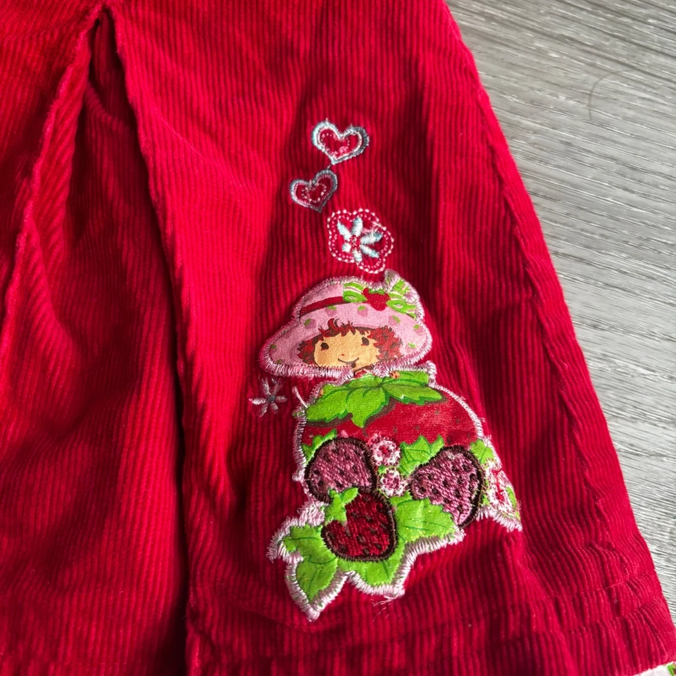 Strawberry Shortcake винтажный вельветовый блейзер юбка комплект девочек размер 7/8 2005 - Изображение 4 из 4