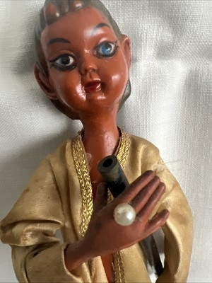 Vintage Pixie Elf Gypsy Figure Made in Hong Kong Preowned Approx 8.5 