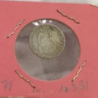 1884 US Seated Liberty Dime 10c VG