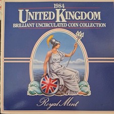 1984 coin set new coins BU ROYAL MINT United Kingdom boxed BUNC great gift