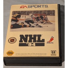 NHL 94 Sega Genesis EA Sports Hockey Game CIB Complete With Manual Tested