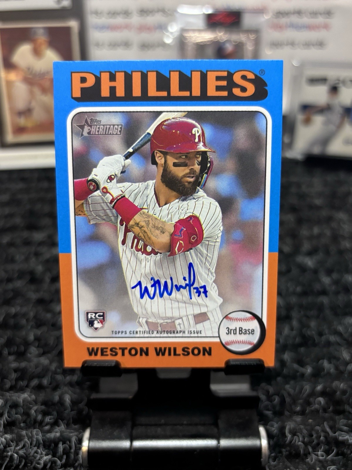 2024 Topps Heritage High ~ Real One Auto ~ Weston Wilson ~ Phillies