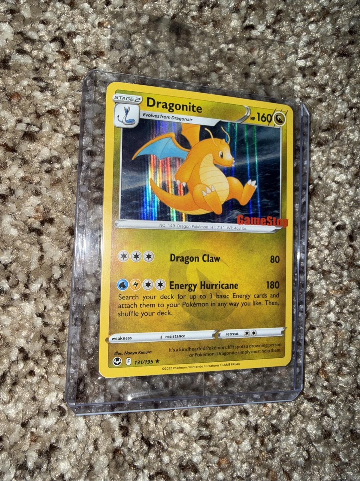 Dragonite 131/195 GameStop Exclusive Holo SEALED PROMO Pokemon Card TCG