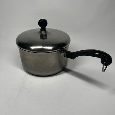 Vintage Farberware Aluminum Clad Stainless Steel 2 Qt Saucepan & Lid