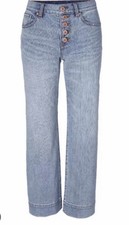 Cabi Palm Beach Crop 6282 Blue Denim Size 8