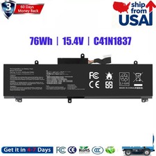   C41N1837 Battery For ASUS ROG Zephyrus G15 GA502 M15 GU502G S15 GX502 76Wh