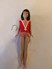 Vintage Original Mattel Skipper Doll With Brass Headband And Swimsuit