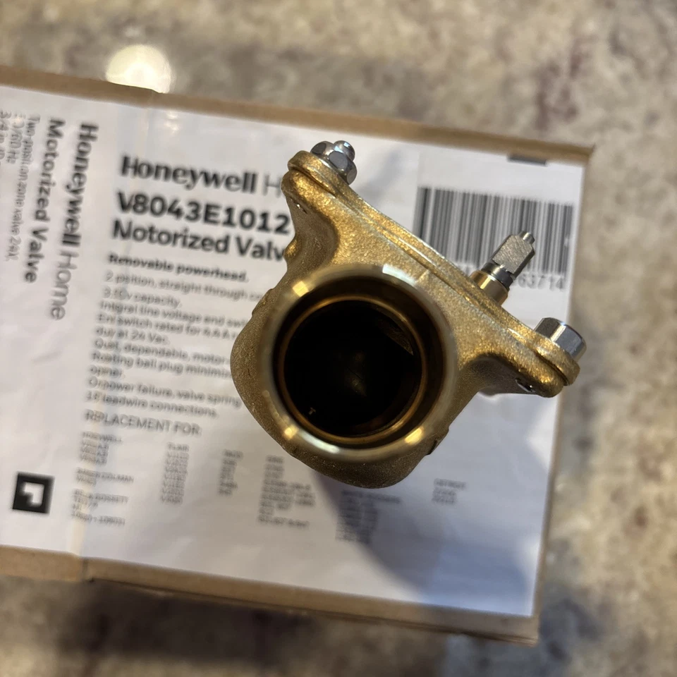 Válvula de zona de desvío motorizada Honeywell 3/4 V8043E1012 válvula ver disco Foto 2 de 2