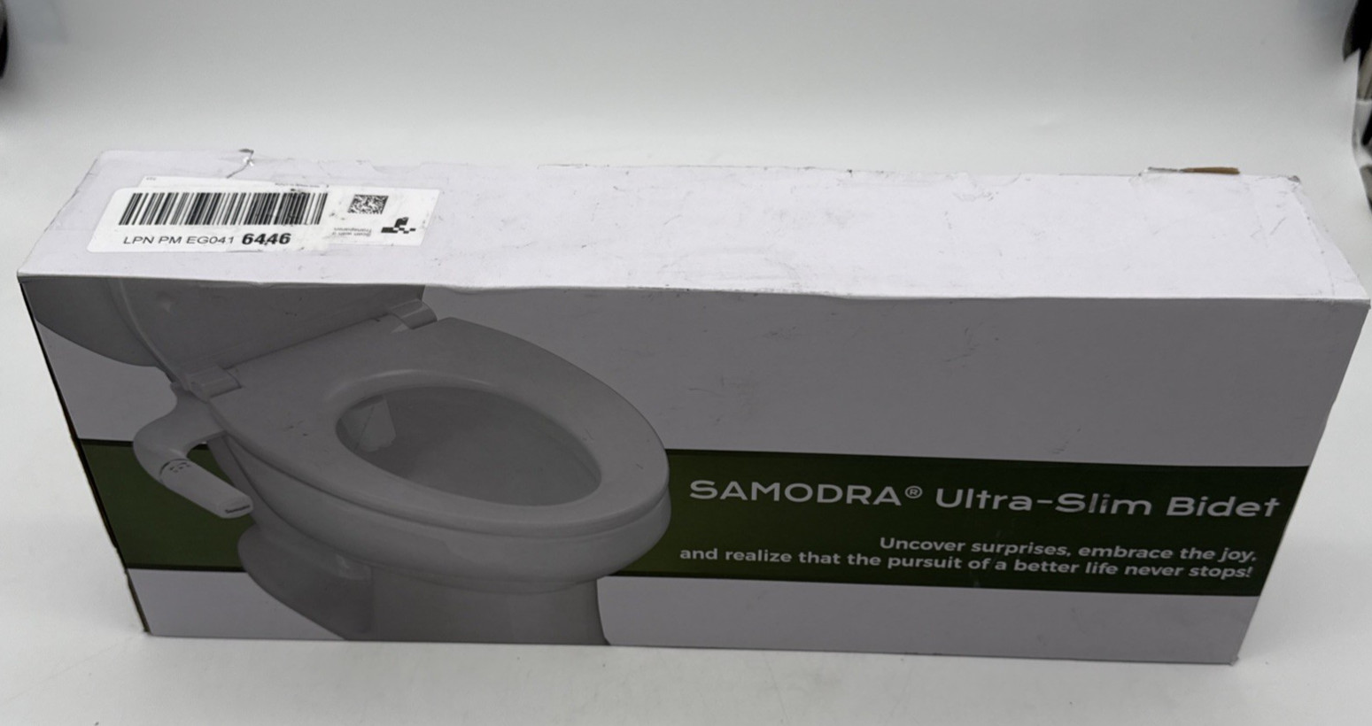 SAMODRA Bidet Attachment Ultra-Slim Toilet Seat Attachment Dual Nozzle Bidet Adj