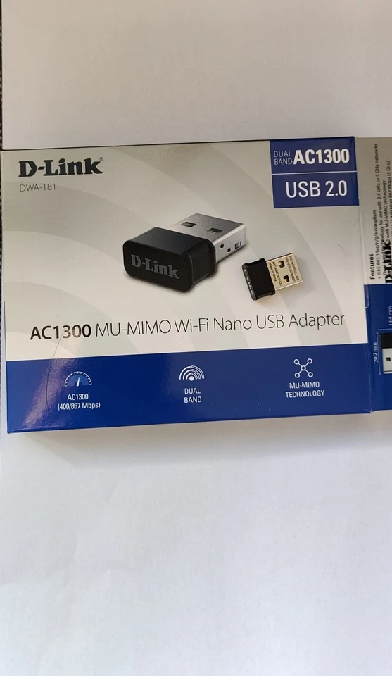 D-Link DWA-182 - Adattatore Wi-Fi USB AC1300 Wi-Fi - Immagine 2 di 4