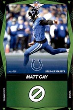2025 Uno Elite Alternate - Green Matt Gay Indianapolis Colts #059
