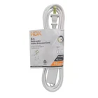 6 Ft. 16/2 Light Duty Indoor Multi-Outlet Extension Cord White